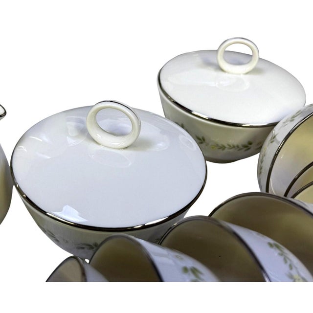 1960s Noritake 'Cornelia' Ivory China Retired Set-Service for 12 - 115 Pieces For Sale - Image 14 of 18