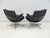 Set of Executive Chairs in Black Leather by Charles and Ray Eames, 1960s For Sale - Image 12 of 18