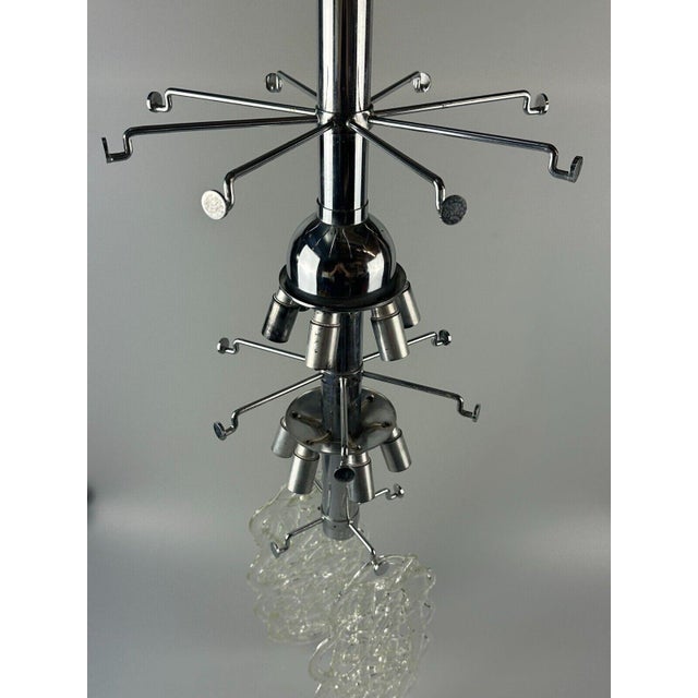 1970s Vintage Space Age Chandelier in Murano Glass from Mazzega, 1970s For Sale - Image 5 of 18