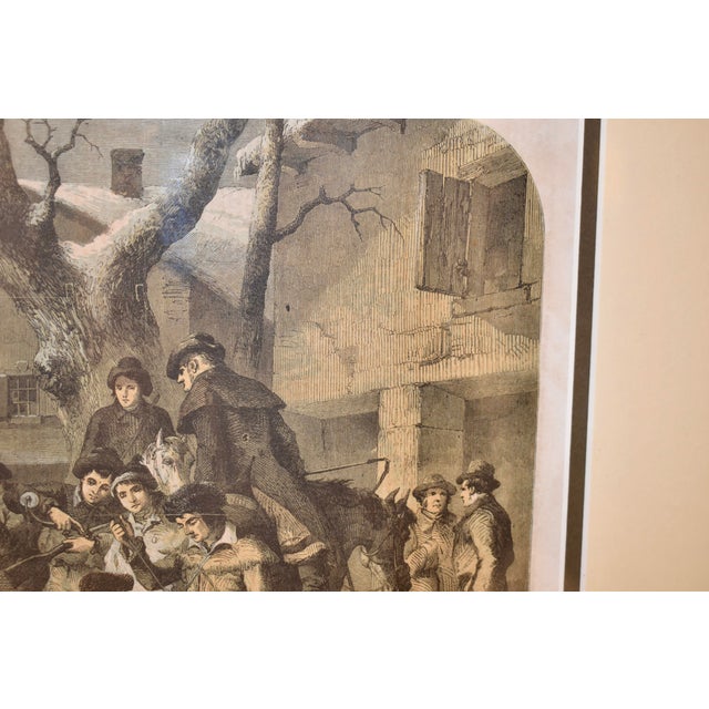 Circa 1859 Framed American Turkey Shoot Sporting Scene For Sale - Image 12 of 15