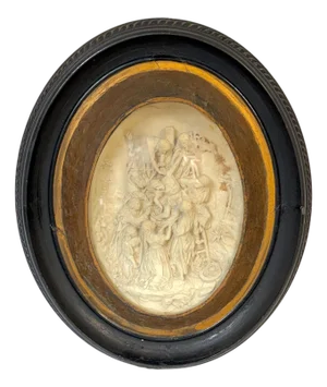 19th Century Carved Meerschaum Devotional Relief of The Descent from the Cross