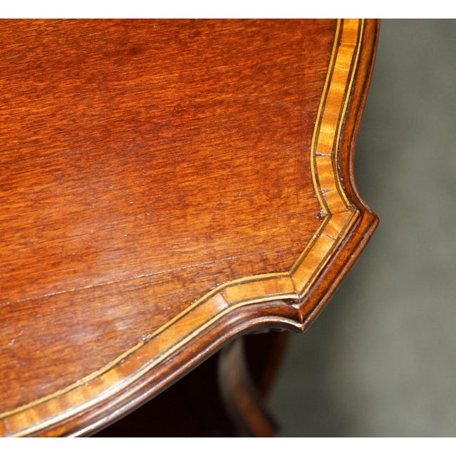 Antique Sheraton Revival Hardwood Side Table, 1880 For Sale - Image 6 of 14