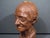 Brown Vintage 1980 Hand-Sculpted Voltaire Portrait Bust Signed For Sale - Image 8 of 15