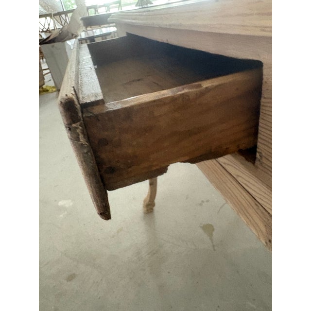 Brown 18th Century French Provincial Bleached Fruitwood Writing Table With Cabriole Legs For Sale - Image 8 of 12