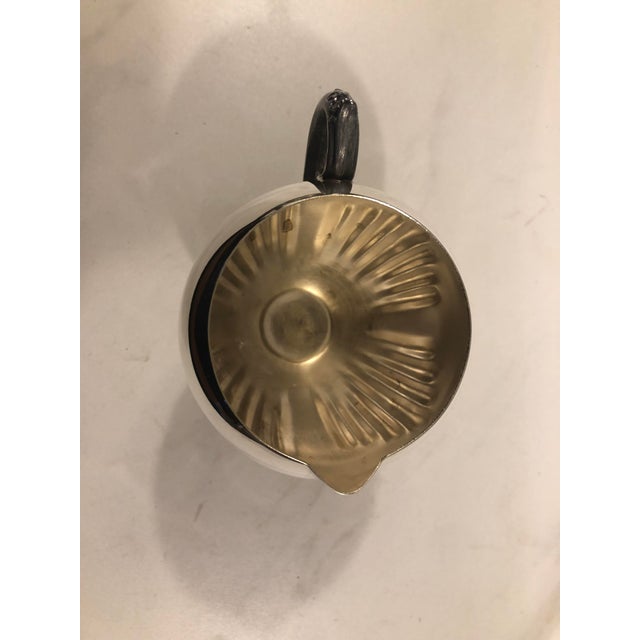 F.B. Rogers Silver Co. 1940s f.b. Roger’s Silver Creamer For Sale - Image 4 of 8