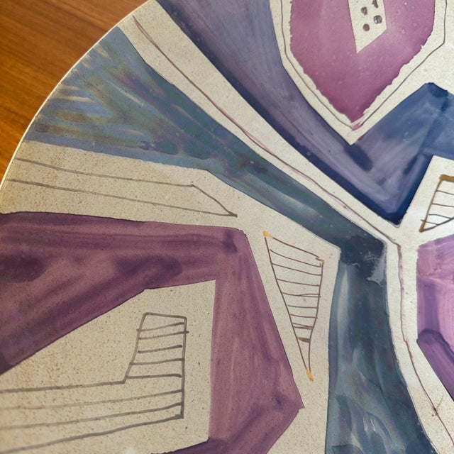 Postmodern Handmade Studio Pottery Ceramic Bowl For Sale - Image 3 of 8