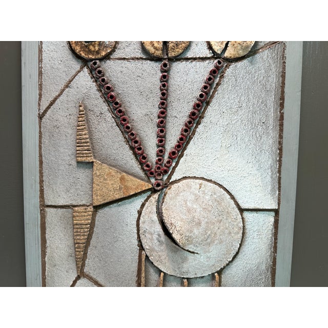 Brutalist Ceramic Wall Sculpture For Sale - Image 10 of 12