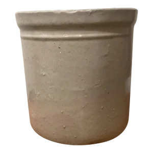 Antique Early American Rustic Farmhouse Stoneware Crock