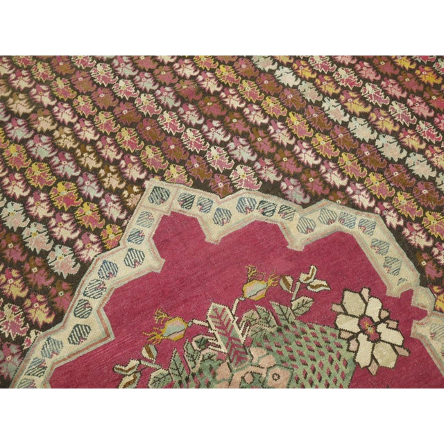 Zabihi Collection Colorful Antique Turkish Ghiordes 19th Century Rug For Sale In New York - Image 6 of 12