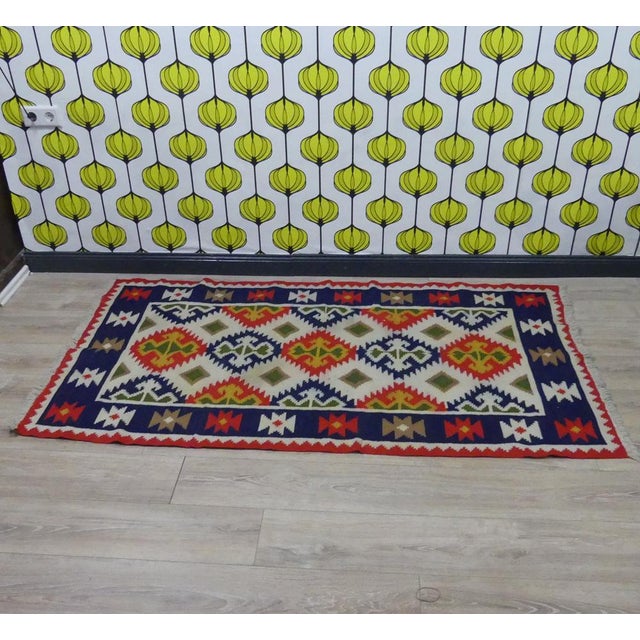 Large Vintage Rug, 1960s For Sale - Image 10 of 14