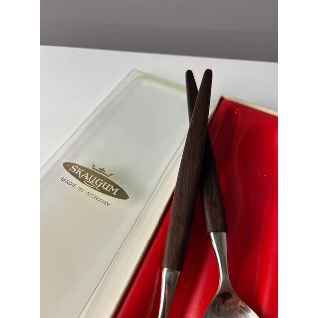 Teak Salad Servers from Skaugum, Set of 2 For Sale - Image 5 of 8