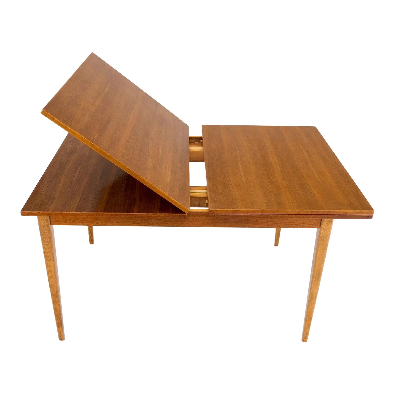 Rectangle Teak Danish Mid Century Modern Dining Table Flip Top Sweden Made Chairish