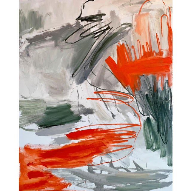 “Afterglow (Diptych)” is a contemporary abstract painting created in oil and oil stick on linen. The composition unfolds...