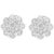 2.8 Carat Diamond VS Quality Flower/Cluster Earring 18 Karat White Gold For Sale - Image 15 of 18