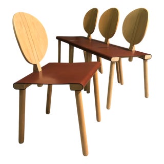Vintage Chairs by Gigi Sabadin for Crassevig, 1980, Set of 4 For Sale