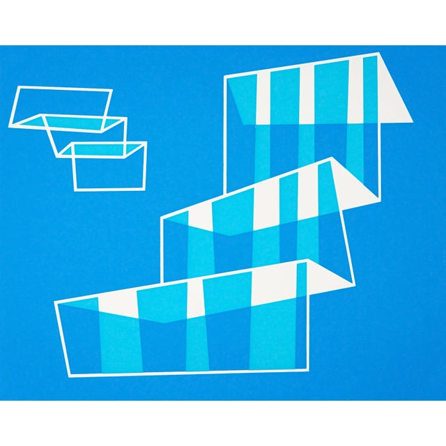 "Steps" serigraph by Josef Albers from the monumental "Formulation : Articulation" published by Harry N. Abrams and Ives-...