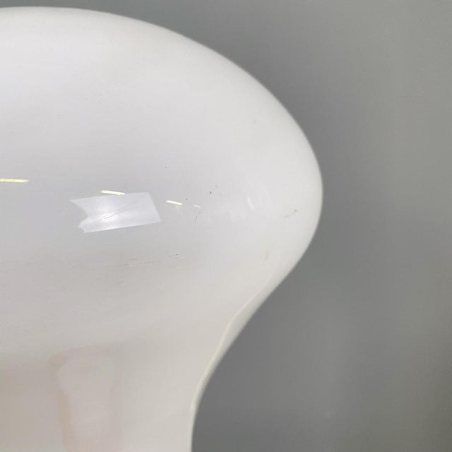 1970s Italian Space Age Floor Lamp in Orange and White Metal with Opaline Glass, 1970s For Sale - Image 5 of 15