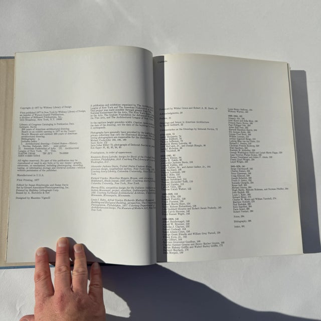 1970s 1977 First Printing of “200 Years of American Architectural Drawing” Book For Sale - Image 5 of 8