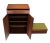Hanging Walnut Side-By-Side Storage Cabinet and Vanity For Sale - Image 9 of 9