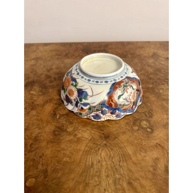 1900 - 1909 Antique Japanese Imari Bowl, 1900 For Sale - Image 5 of 9