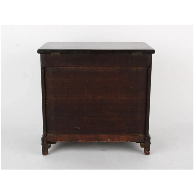 Antique Salesman Sample Empire Mahogany Chest of Drawers For Sale - Image 10 of 11