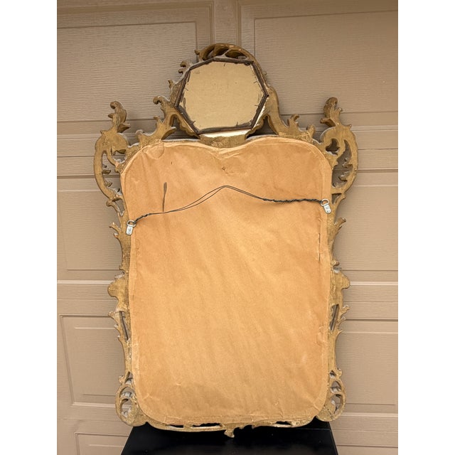 Large French Louis XV Rococo Silver Giltwood Mirror For Sale - Image 16 of 16