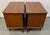 Pair of Mid-Century Walnut Nightstands With Sculpted Drawer Pulls For Sale - Image 9 of 15