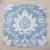 French Designer Thibaut Cream & Periwinkle Blue Bridgewater Damask 18" Pillow Covers- Pair For Sale - Image 3 of 6