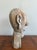 Primitive Boho Hand-Carved Wood Bust For Sale - Image 4 of 5
