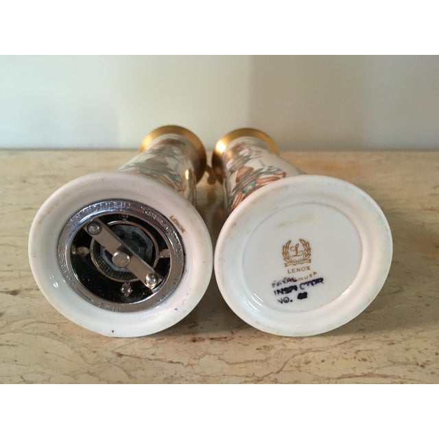 Porcelain Lenox Lido Salt & Pepper Mill Set A Pair Chairish