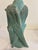 Vintage Terracotta Angel Candle Holder Sculpture With Verdigris Patina For Sale - Image 13 of 15