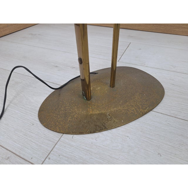 Model 1819 Floor Lamp in Brass and Opaline Glass by Max Ingrand for Fontana Arte, 1950s For Sale - Image 11 of 13