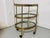 Petite Bar Cart in Brass and Glass From Maison Jansen, France, 1960s Unmarked For Sale - Image 10 of 15