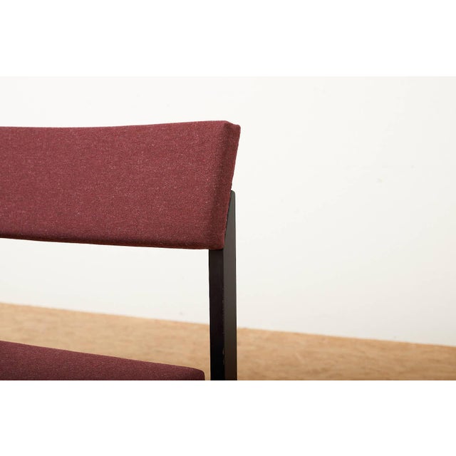 Model 3100 Chairs in Black Lacquered Wood by Willy Guhl for Dietiker, 1959, Set of 4 For Sale - Image 5 of 12