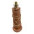 Vintage Pottery Table Lamp With Woven Rattan Rope For Sale