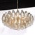 Modernist Hand-Blown Murano Smoked Glass Polyhedral Chandelier in Brass Fittings For Sale In New York - Image 6 of 18