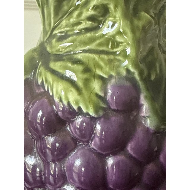 Vintage Ceramic Grape Pitcher For Sale In Washington DC - Image 6 of 8