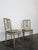 Louis XVI Style Cream Lacquered and Upholstered Cabriolet Salon Set with Gilded Highlights, Set of 6 For Sale - Image 14 of 18