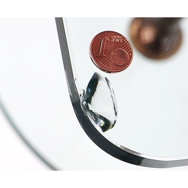 Glass & Brass Side Tables, 1960s, Set of 2 For Sale - Image 9 of 13