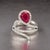 Natural Ruby Diamond Ring 6.5 14k W Gold 2.32 TCW Certified For Sale - Image 15 of 18