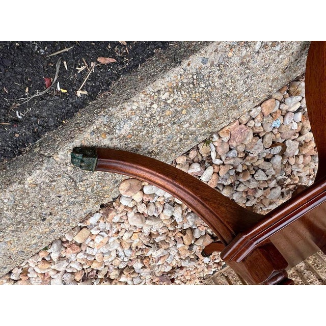 Early 20th Century Antique Regency Style Mahogany Drop Leaf Side Table For Sale - Image 4 of 11