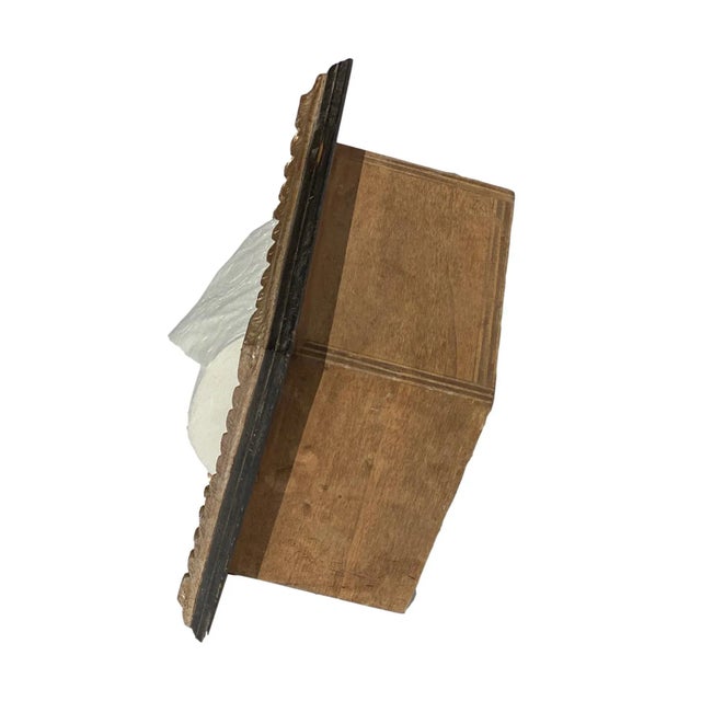 Baroque Italian Baroque Style Bathroom Paper Holder in "Ferrantino" Ebony & Parcel-Gilt by Judson Rothschild For Sale - Image 3 of 4