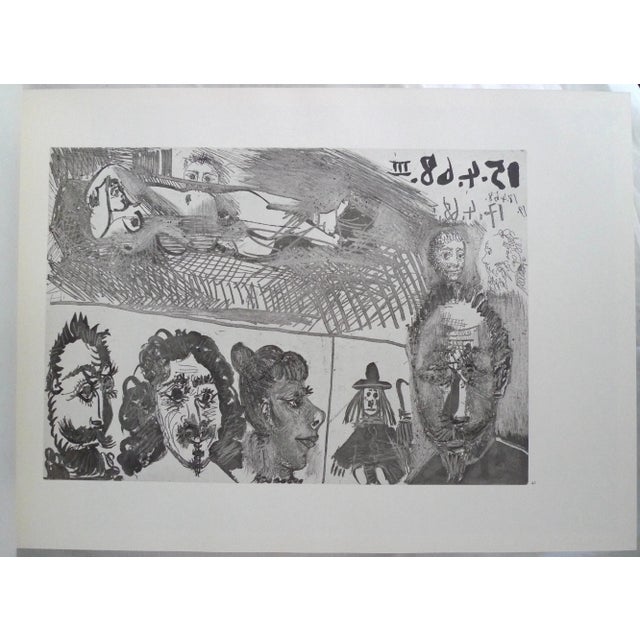 1970s Illustrated Oblong Folio Volume Set, Picasso 347 - 2 Books For Sale - Image 12 of 13