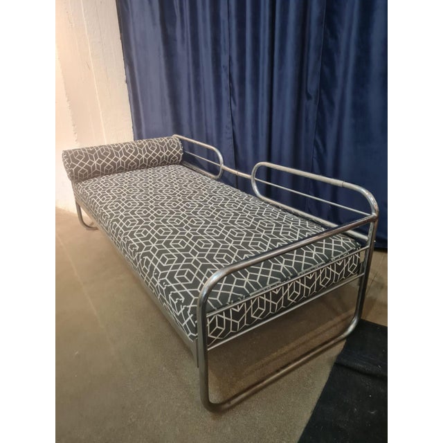 Bauhaus Vintage Tubular Chrome Sofa For Sale - Image 3 of 8