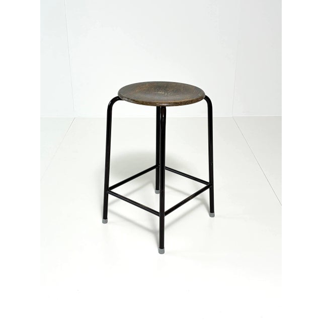 Vintage Industrial Bar Stool by Schmitz For Sale - Image 10 of 16