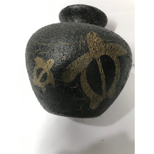 Paint 1970s Honu Turtles Lava Vase Handmade in Hawaii For Sale - Image 7 of 11