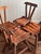 Vintage Handcrafted Brutalist Artisanal Wood Dining Chairs, Set of 4 For Sale - Image 15 of 18