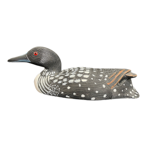 Detailed Hand Carved and Painted Common Loon Duck Decoy