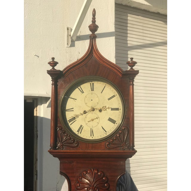 Scottish Mahogany Tall Case Clock For Sale - Image 5 of 7