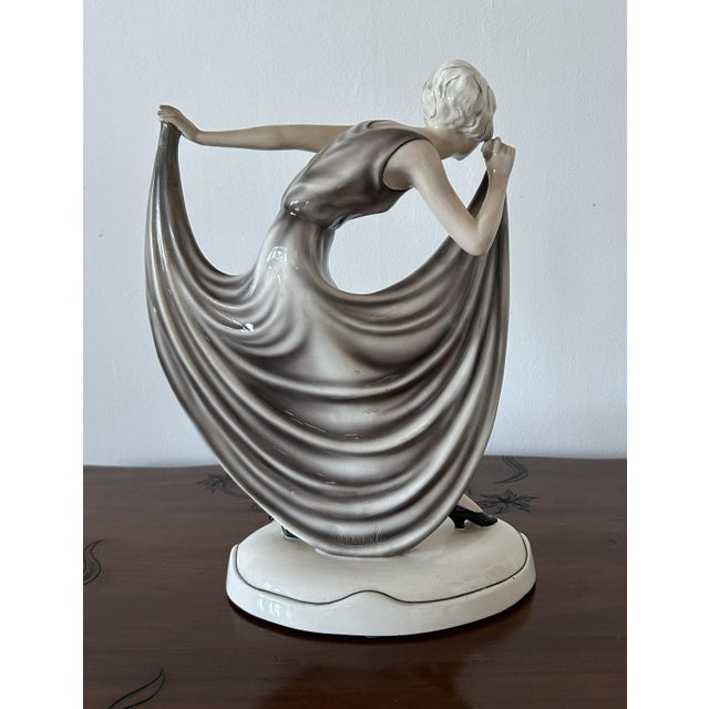 Art Deco Sculpture of a Dancer from Goldscheider, Austria, 1920s For Sale - Image 11 of 18